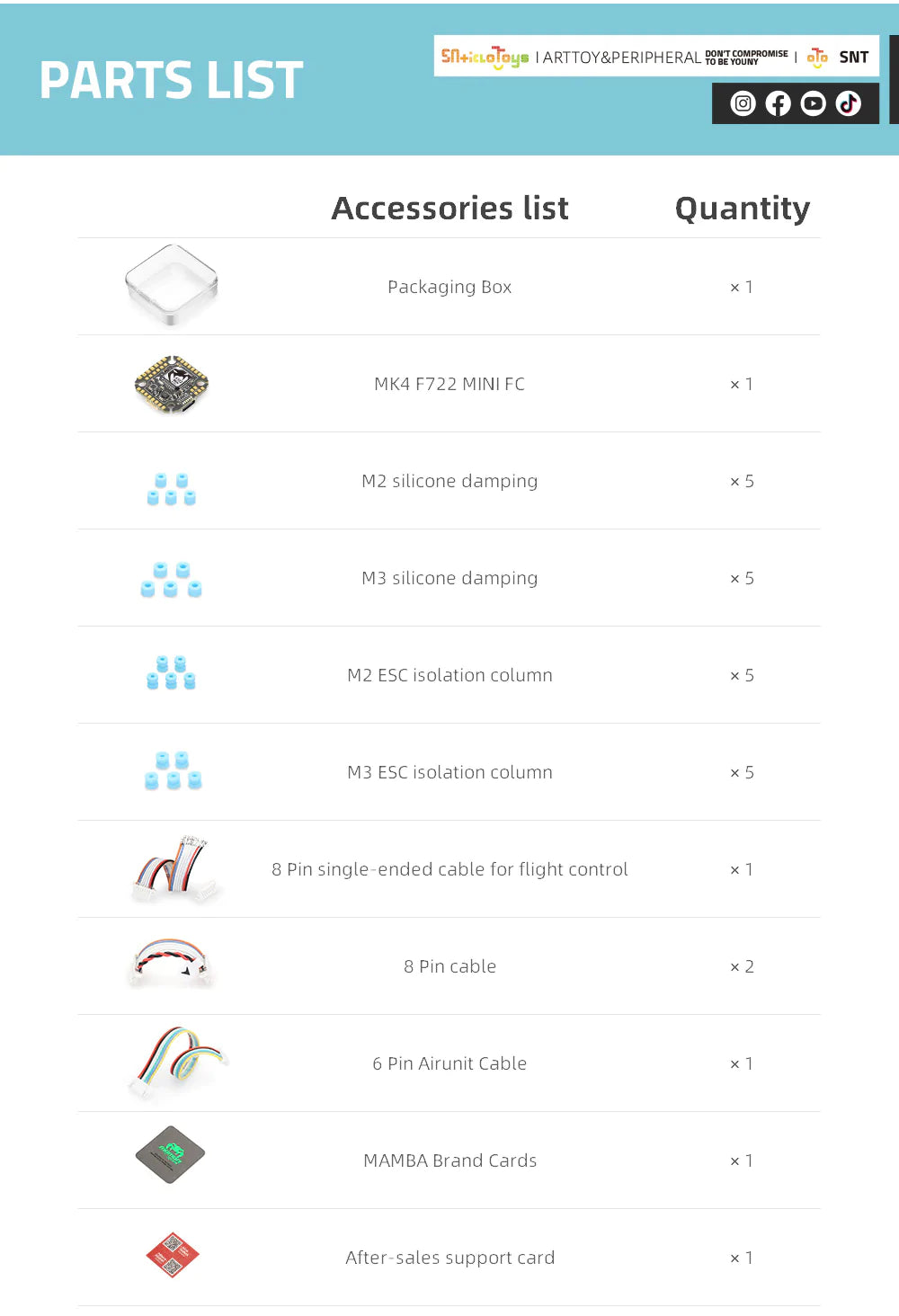 Diatone Mamba MK4 F722 Mini Flight Controller