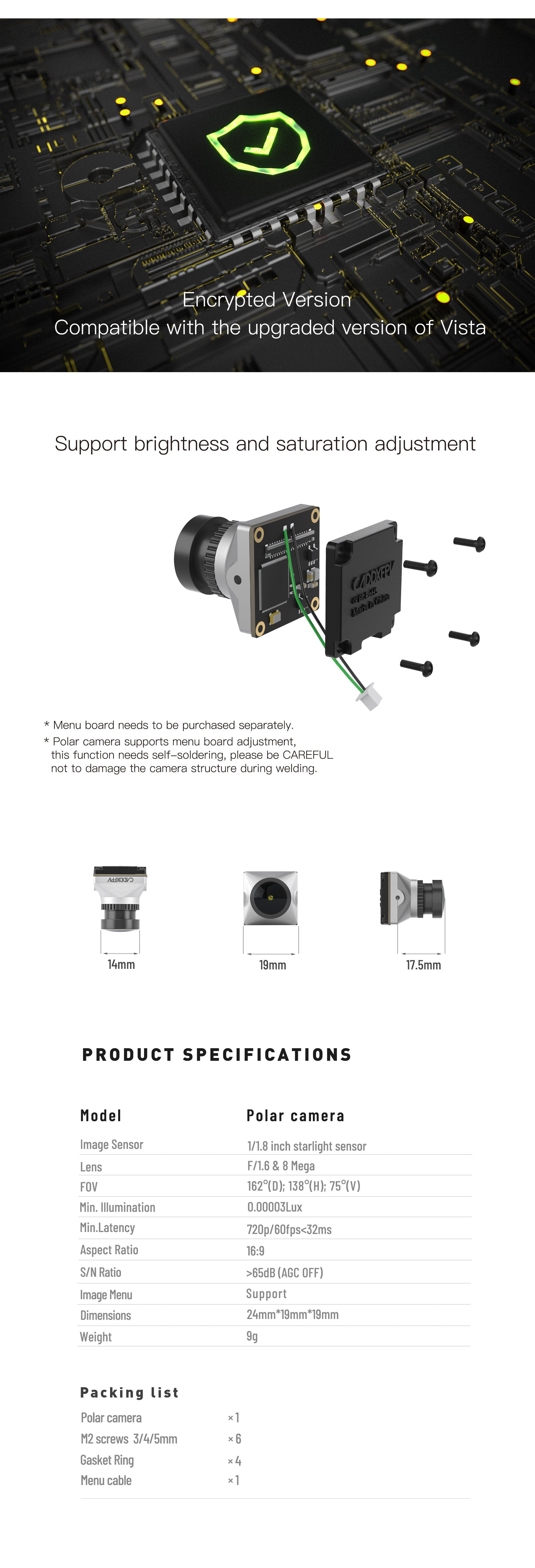 Caddx Polar DJI Camera