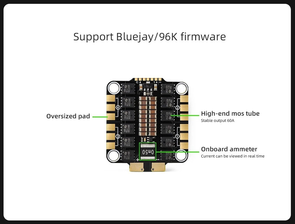 HGLRC Specter 60A BLHeli_S 4-In-1 ESC