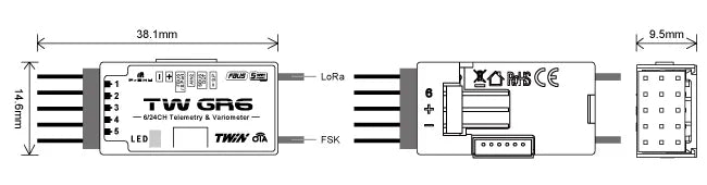 FrSky TW GR6 Receiver