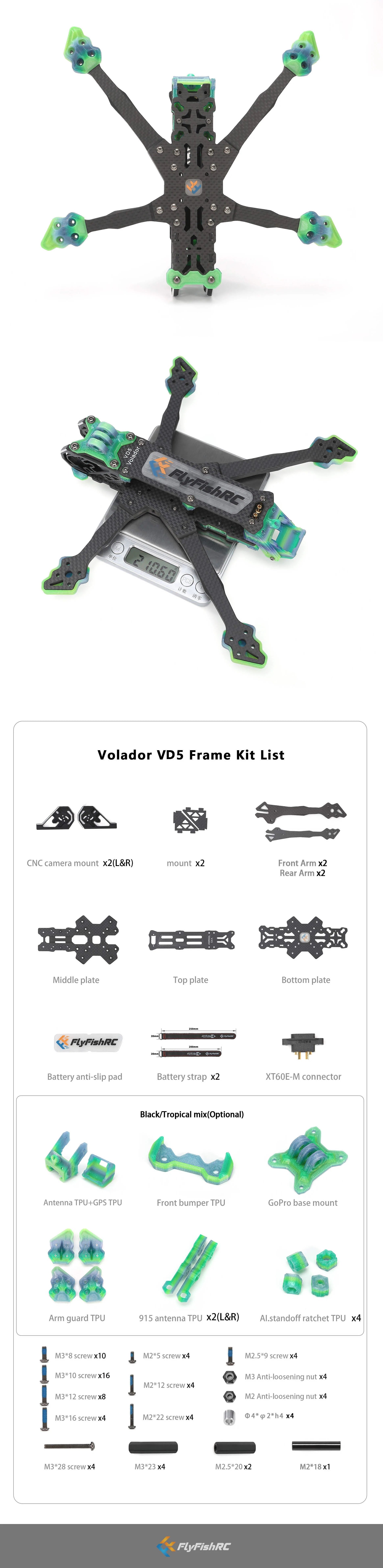 Flyfish RC Volador VD5 Frame