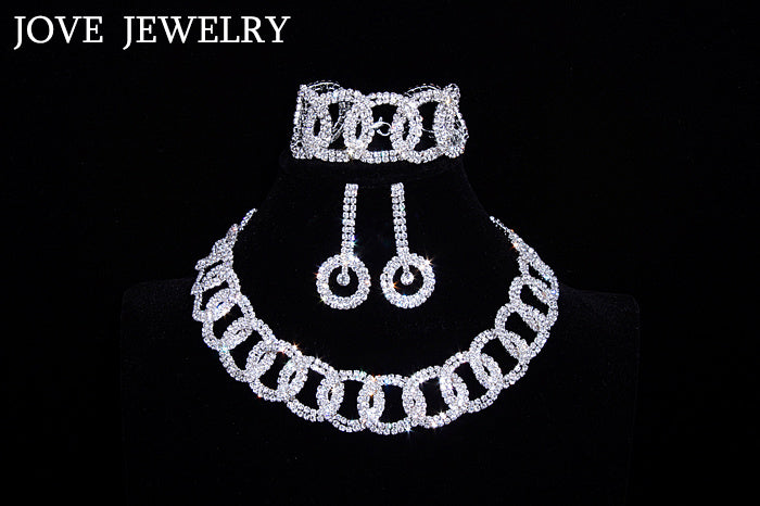 Classic Crystal Bridal Jewelry Sets 