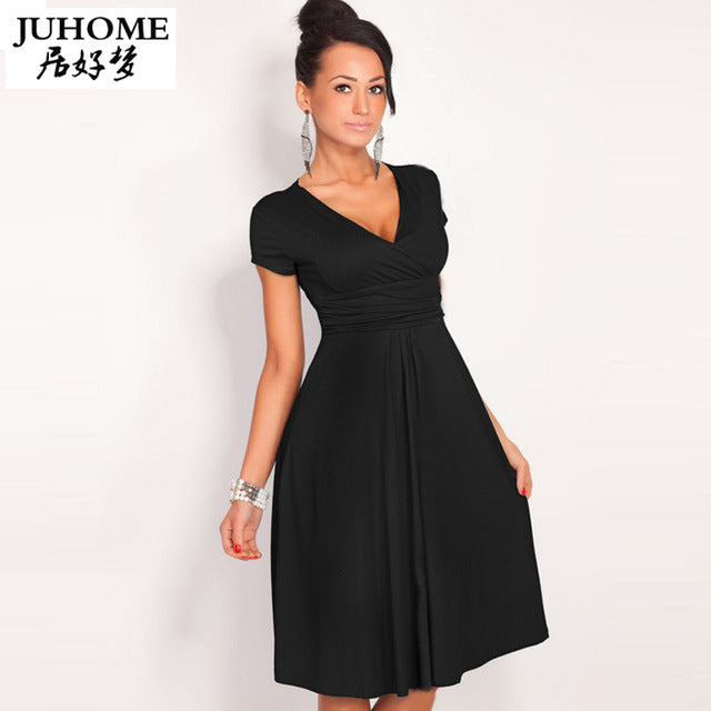 black tunic dress short sleeve