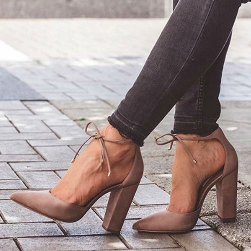 square high heels