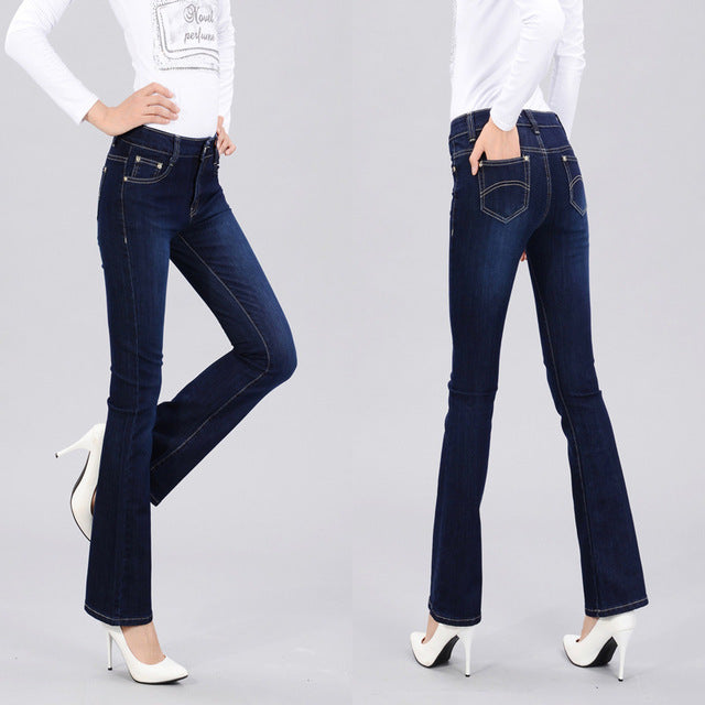 womens wide leg flare jeans