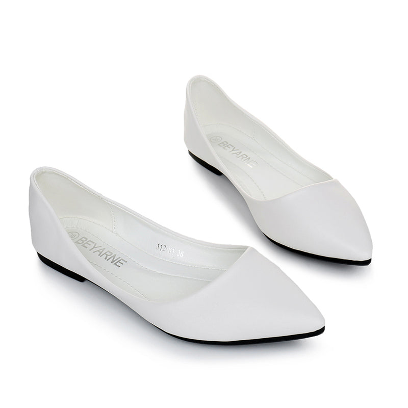 flat white dress shoes for women