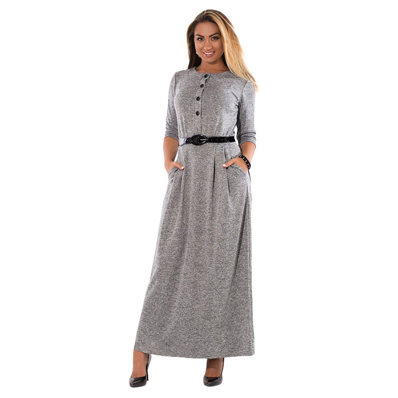 work long sleeve maxi dress