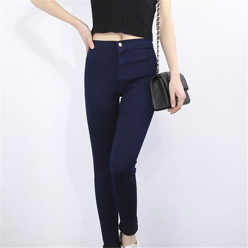 ladies black slim jeans