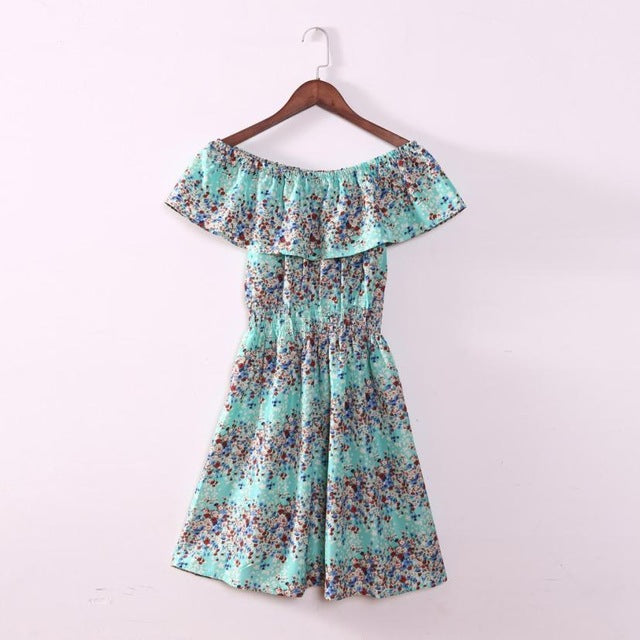 boat neck summer dress