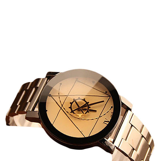 quartz analog wrist watch