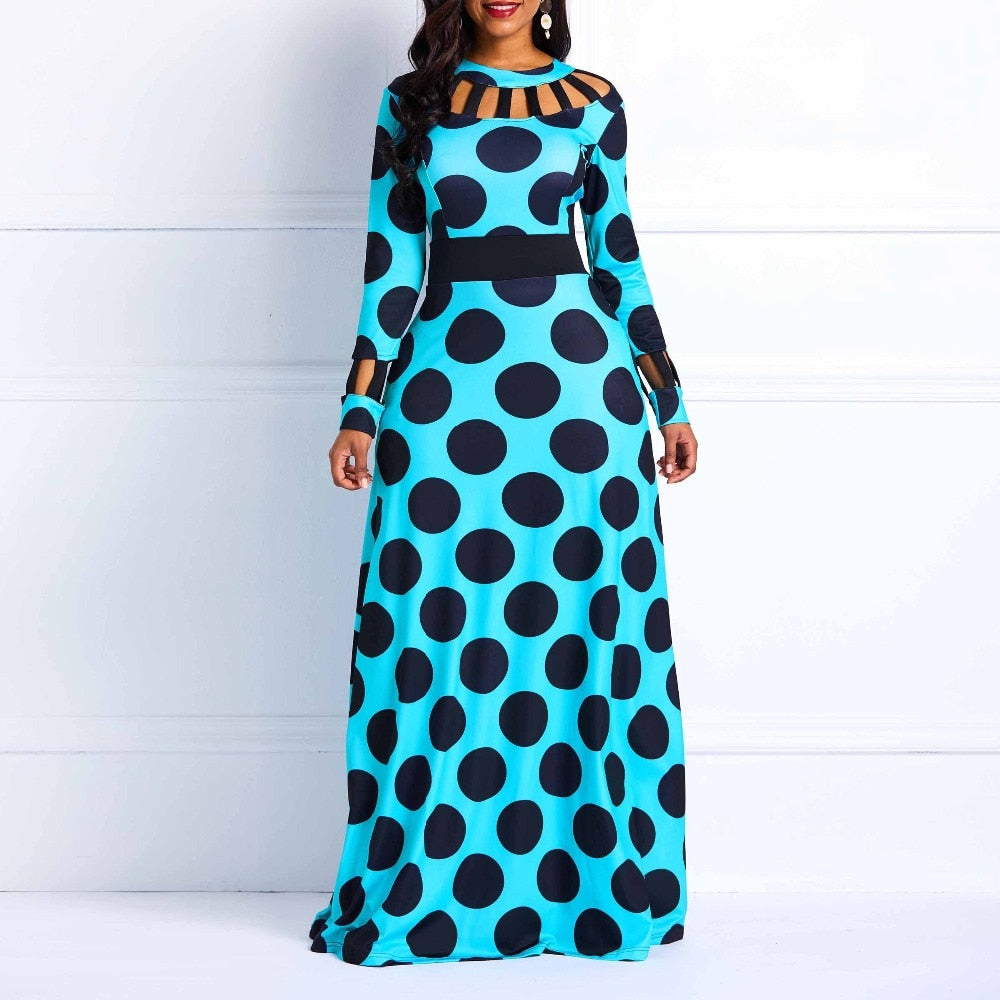 vintage polka dot dress plus size