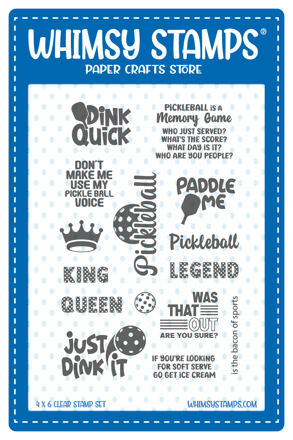 *NEW Pickleball Clear Stamps