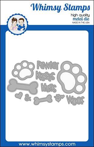 Puppy Paws Die Set - Whimsy Stamps