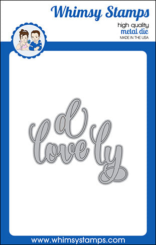 **NEW Love Word Die Set - Whimsy Stamps