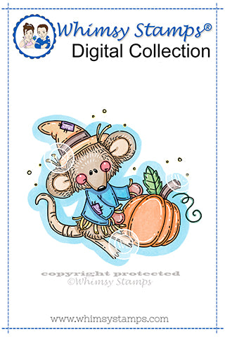Scarecrow Mouse - Digital Stamp