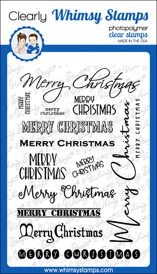 *NEW Sentiment Assortment - Merry Christmas Clear Stamps