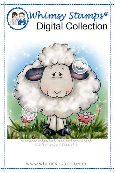 Spring Lamb - Digital Stamp | Whimsy Stamps