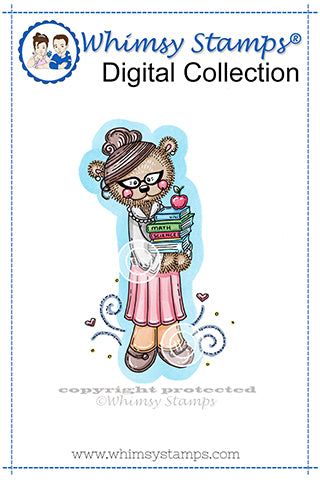 Teddy Bear Teacher - Digital Stamp