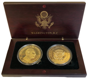 Barack Obama Commemorative Coin in Cherry Wooden Case Barack Obama Commemorative Coin in Cherry Wooden Case