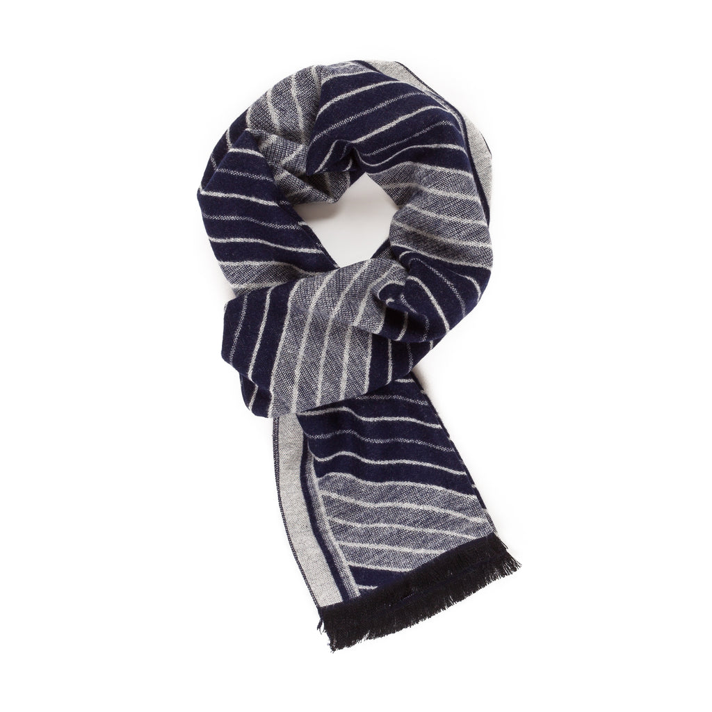 Viscose Men Scarves (Double Gray Strip) – Melifluos