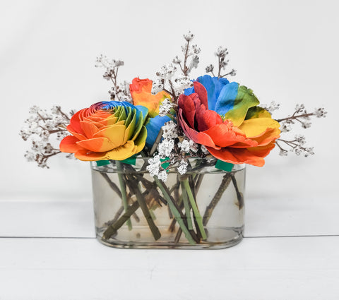 How To Hide Fake Flower Stems In Glass Vase