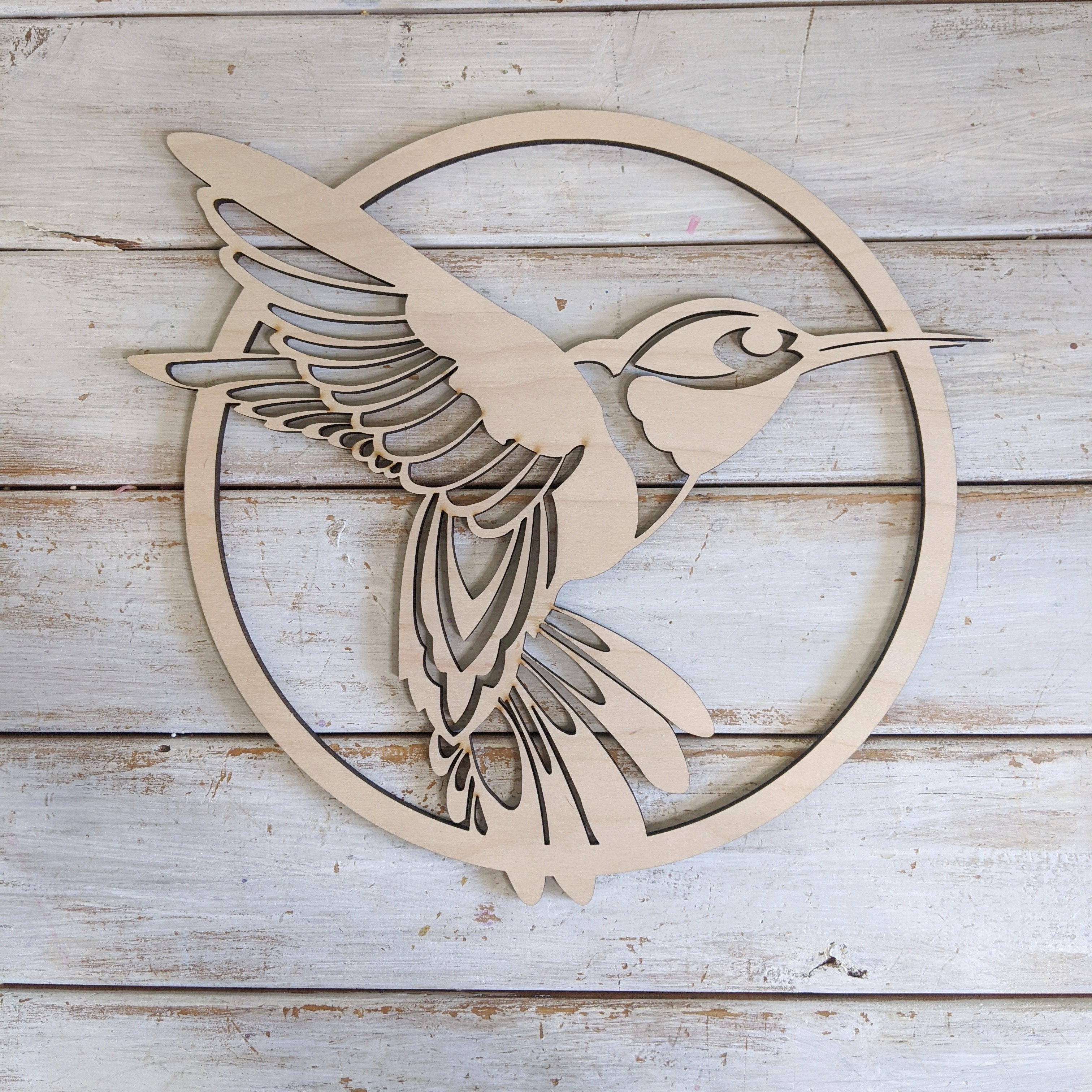 10 Circle Hummingbird Wood Cutout Oh You Re Lovely