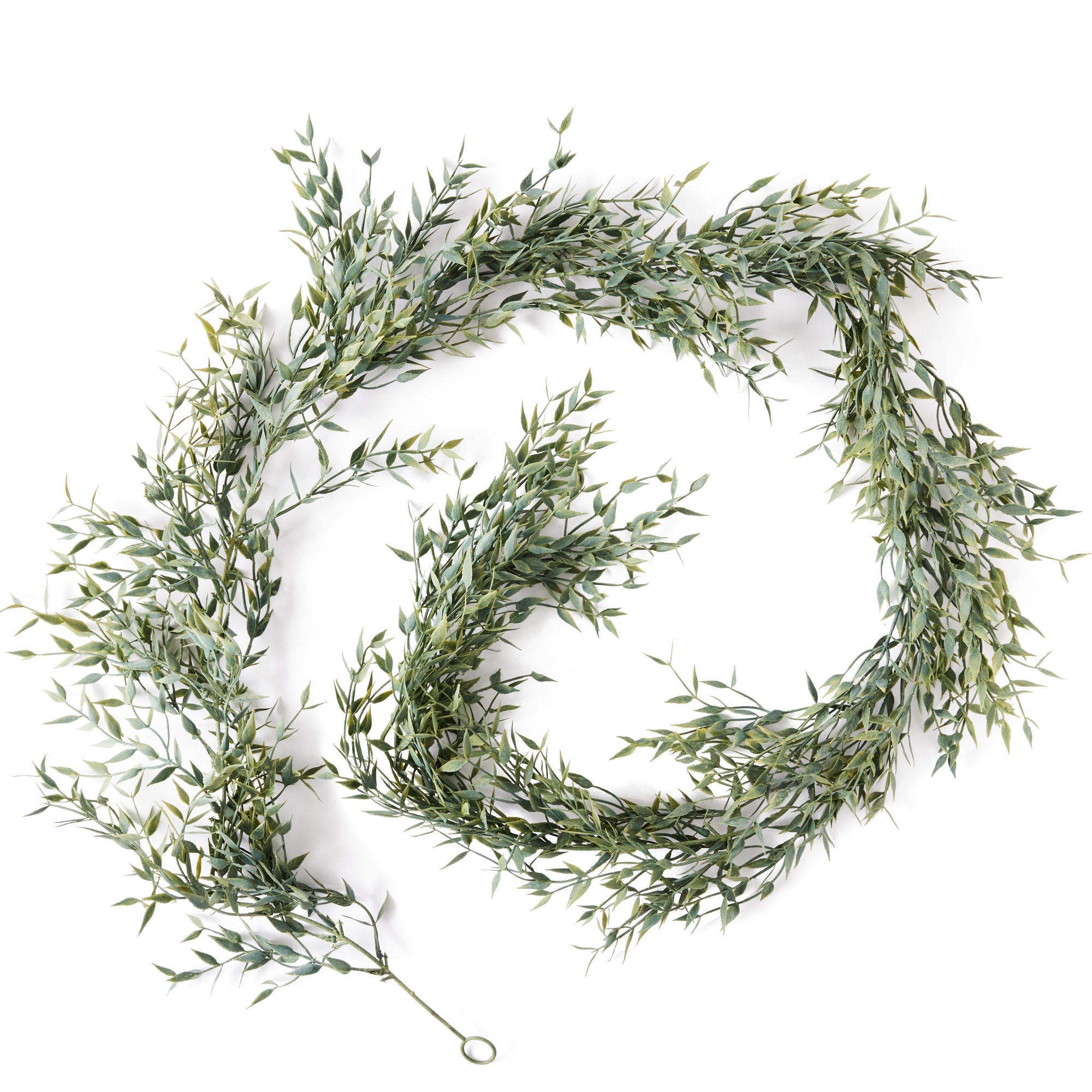 Sullivans Artificial Ruscus Leafy Twig Garland 60L Green