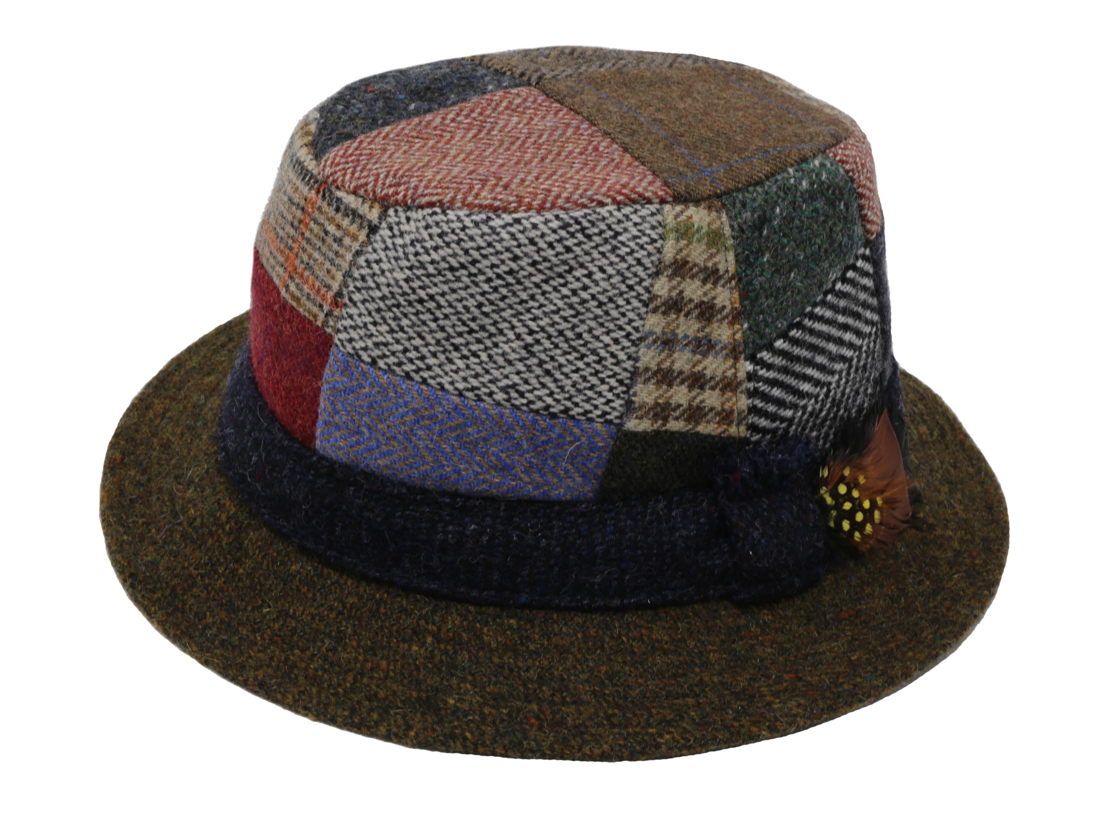 Hanna Hats of Donegal Tweed Walking Hat in GREY HandMade in Ireland