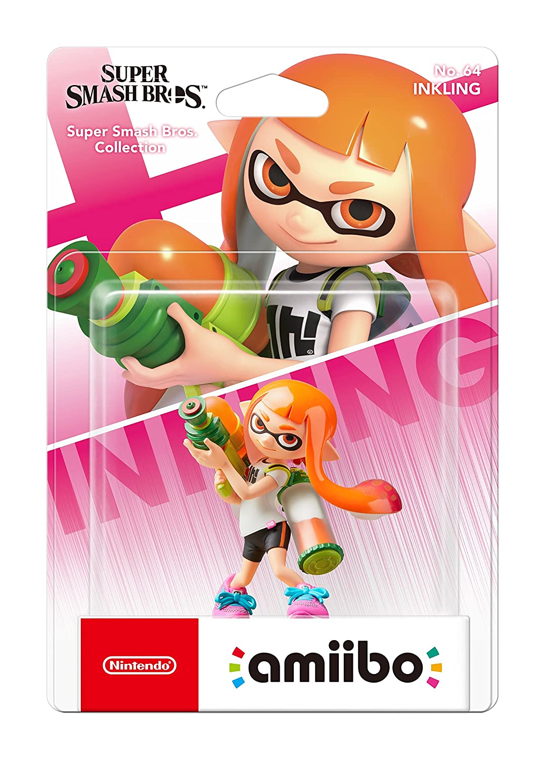 Amiibo Super Smash Splatoon Inkling + amiibo Protector