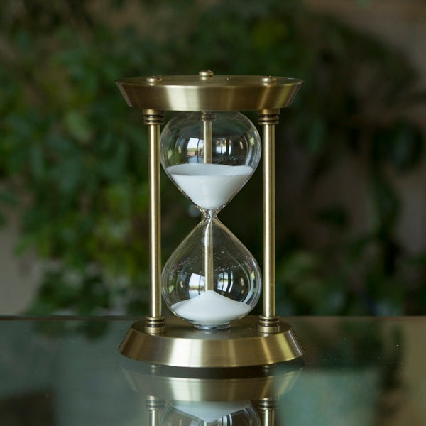 vintage hourglass sand timer