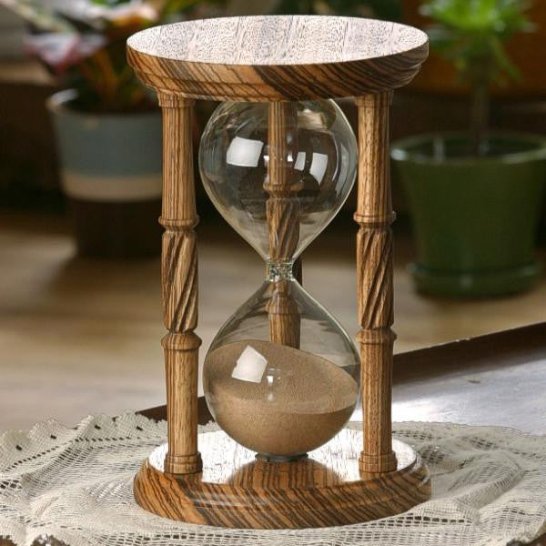 Solid Zebrawood Hourglass Urn 