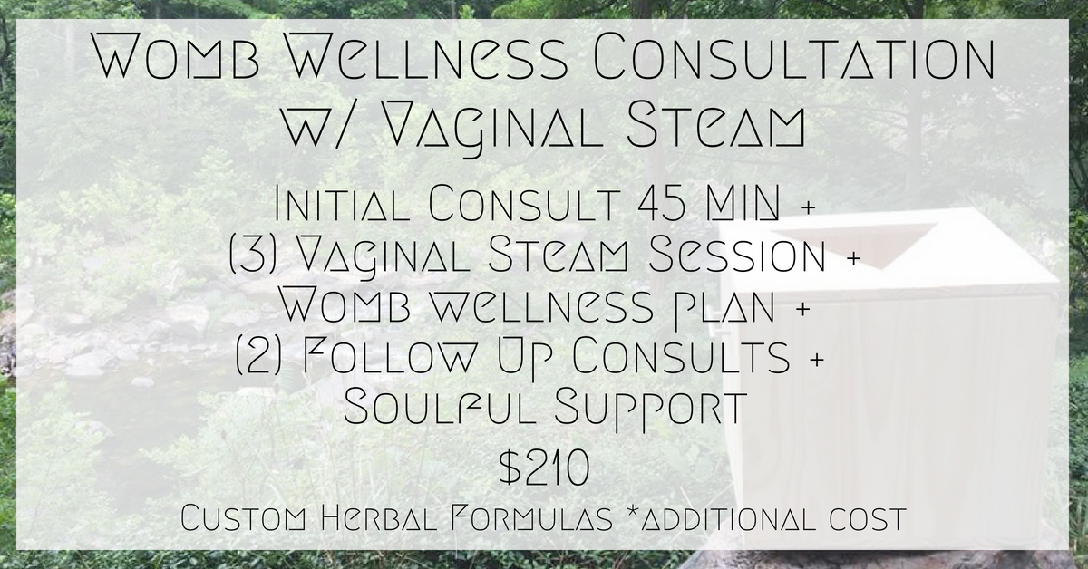 Womb Wellness Vaginal Steam - Naturally Devine Wellness Richmond Va