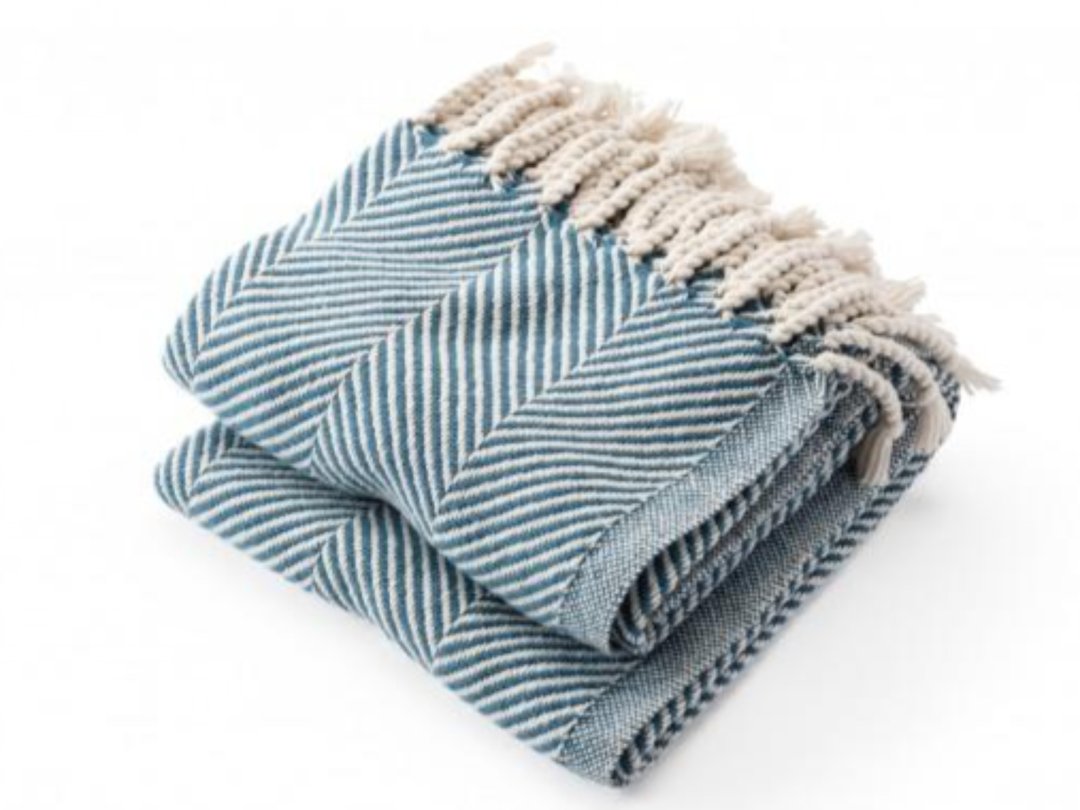 Monhegan Throw Indigo