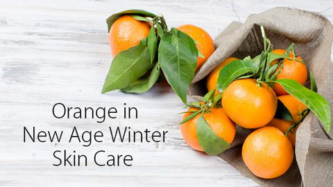 Orange in new age winter skin care
