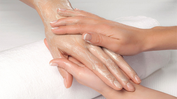 hand massage at Keya Seth Medi Spa 
