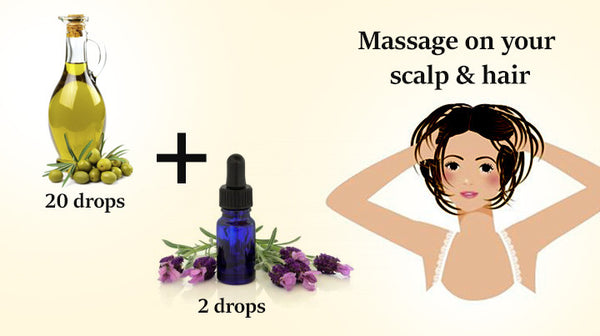 lavender essential oil in hair care