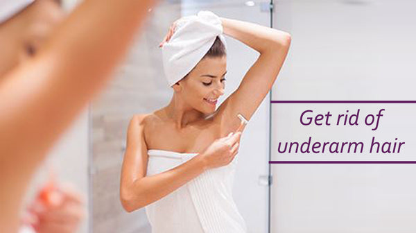 get rid of under arm hair to control body odor