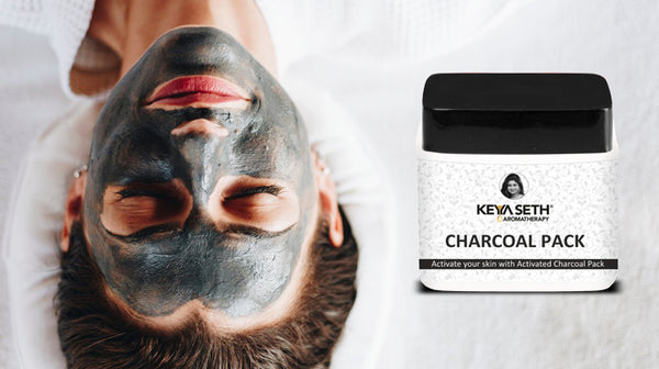 charcoal pack for skin care in winter 