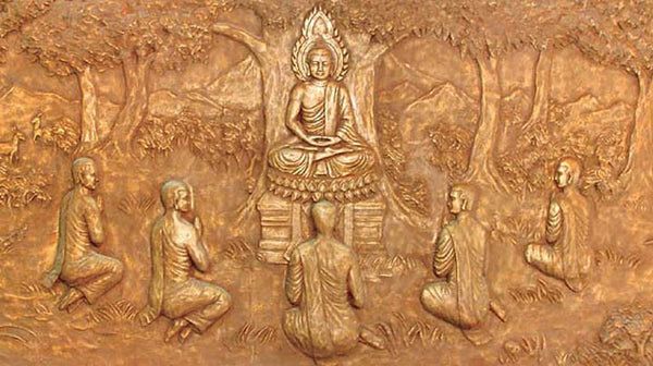 Buddha teaching disciples