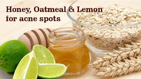 honey and oatmeal pack for acne