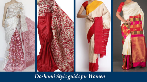 perfect saree for doshomi puja