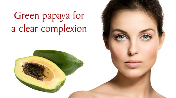 green papaya for skin care during puja 