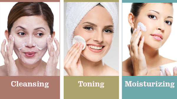 cleansing toning and moisturizing