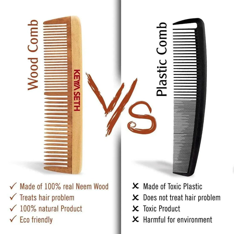 Neem Comb for hair growth Wooden Comb Neem wood comb for Hair Growth  Hairfall Dandruff Control