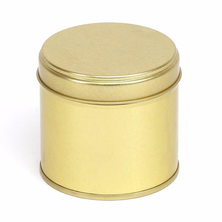 Rose Golden Candle Tins With Lids Round Metal Can Kit For - Temu