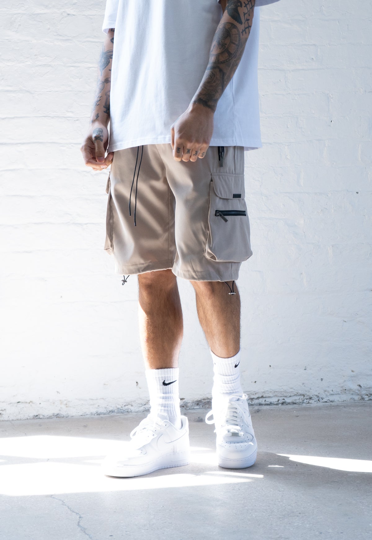 Military Cargo Short - Beige – Sans Pareil Clothing