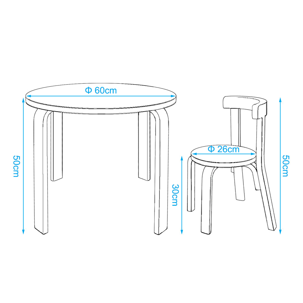 round table and chairs for kids