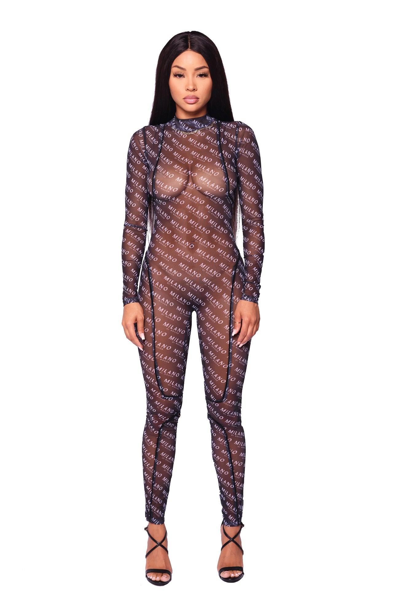 full mesh jumpsuit