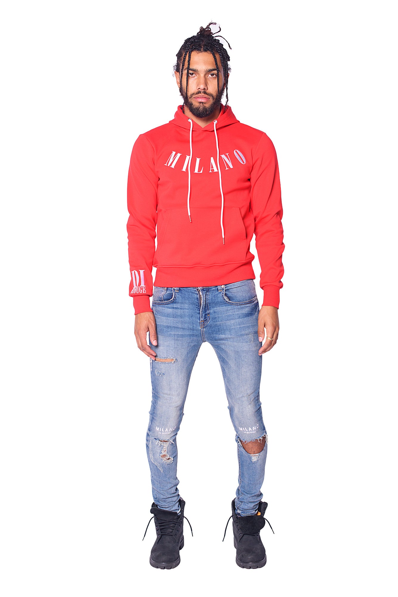 red milano hoodie