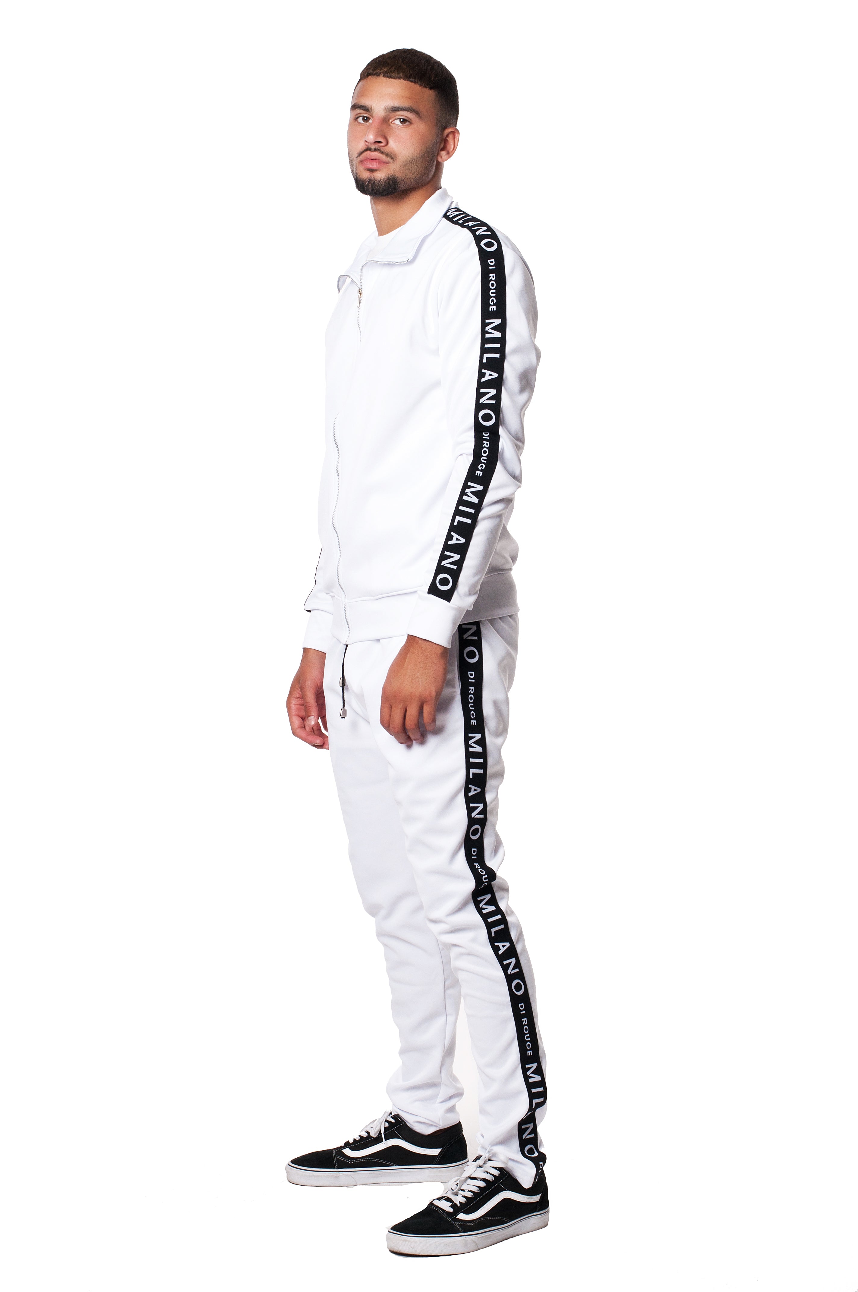 boys white sweat suit